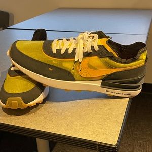 Nike Waffle One SE ‘Go The Extra Smile’ Black Yellow Men Sz 11.5 Brand new.